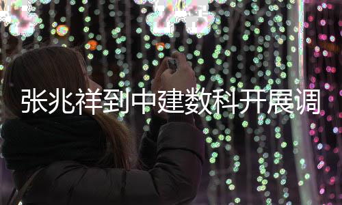 张兆中建调研祥到开展数科